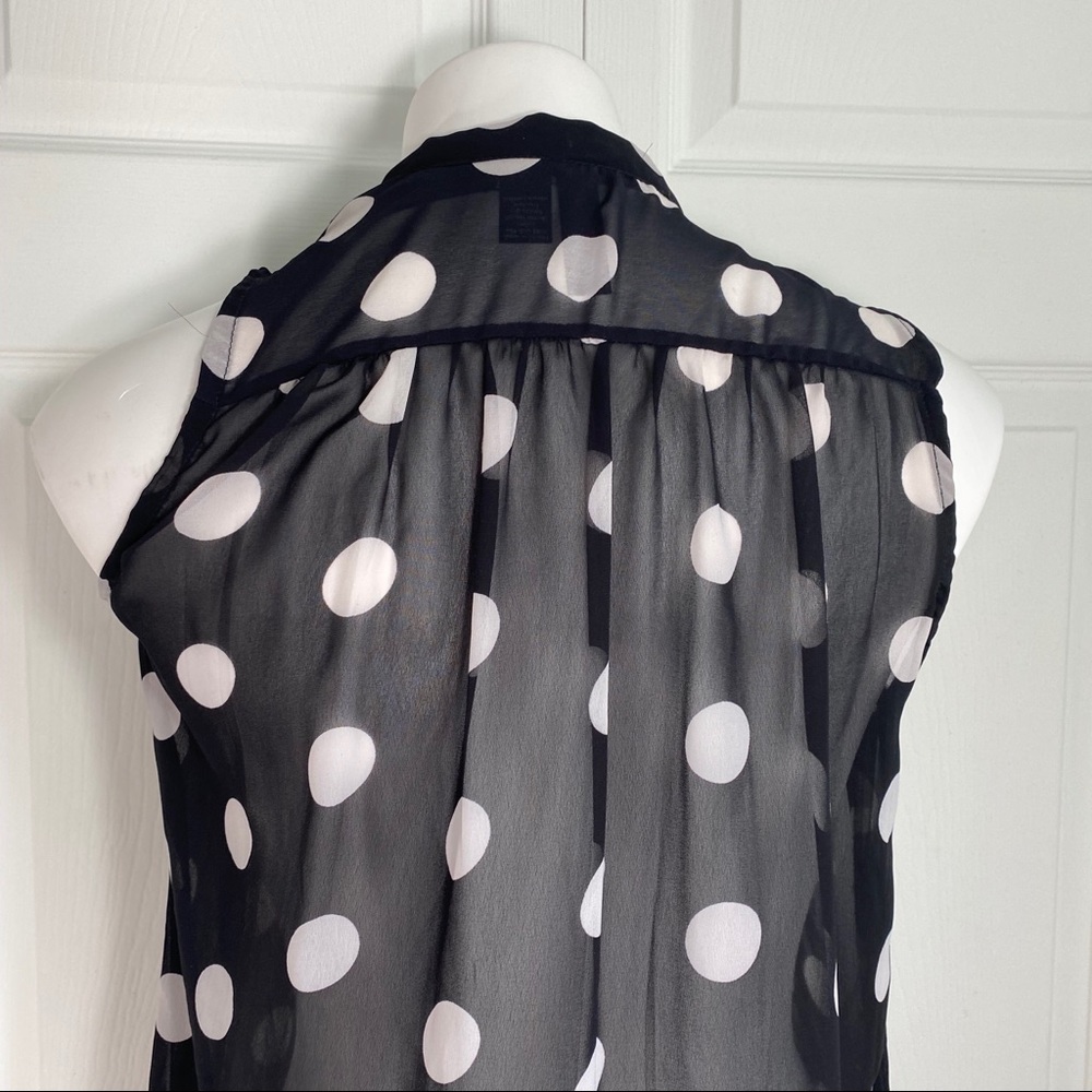 Fun & Flirt Sheer Button Down Top - Picture 6 of 7